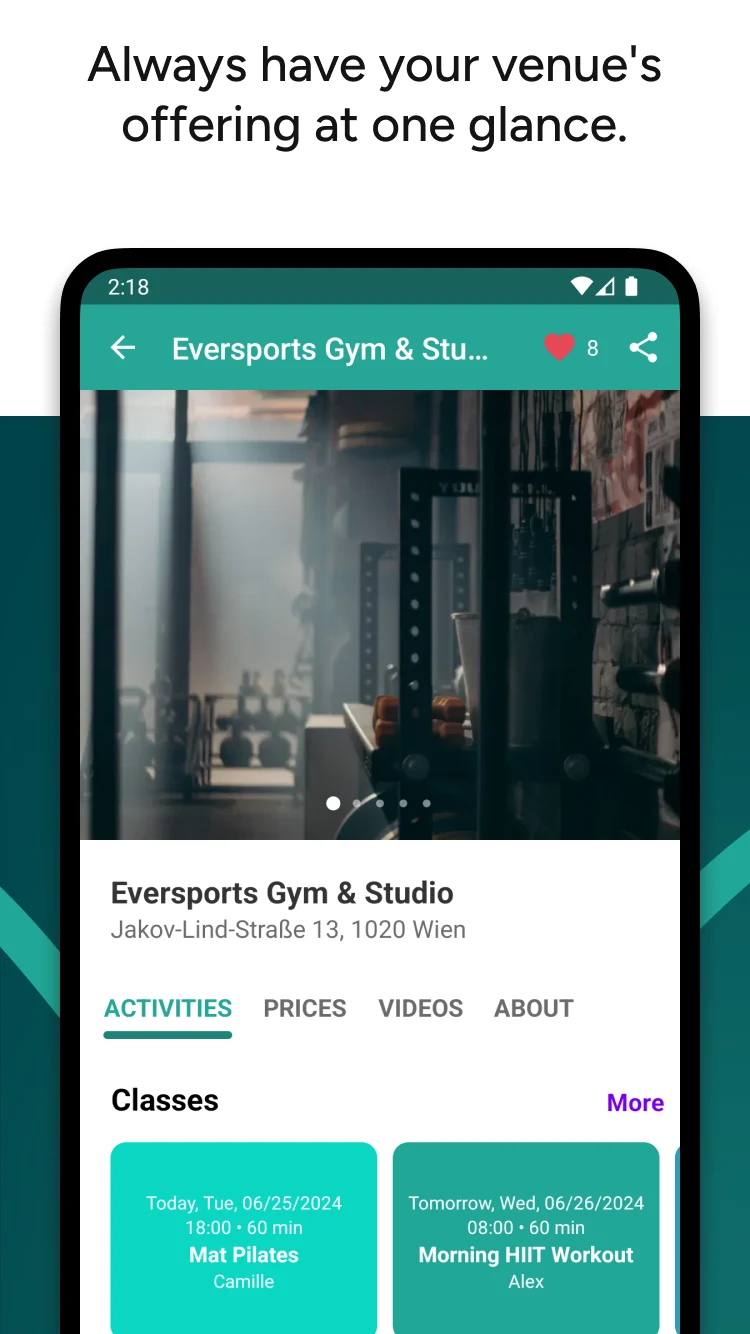 Eversports screenshot